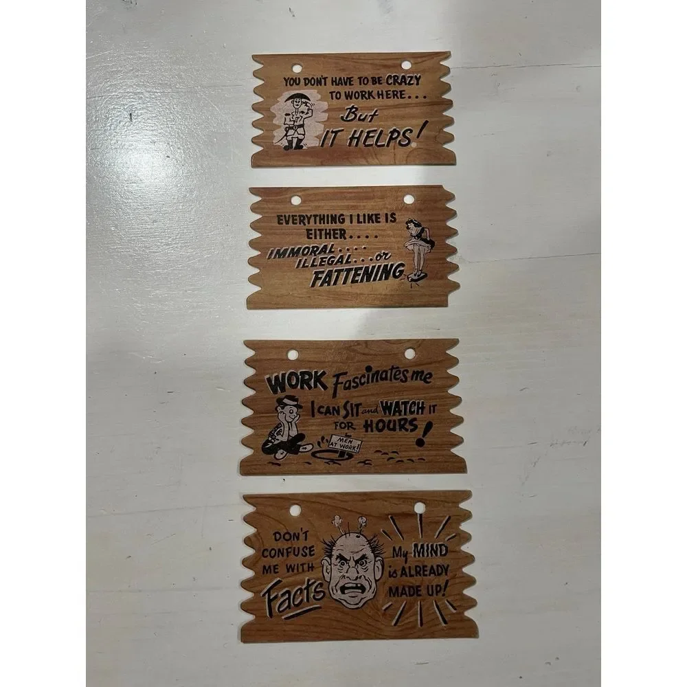 Vintage Mad magazine books‎ & funny plaques